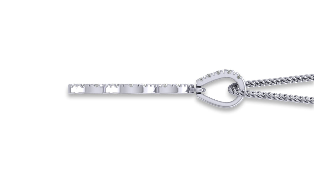 925 Silver Clover Diamond Pendant