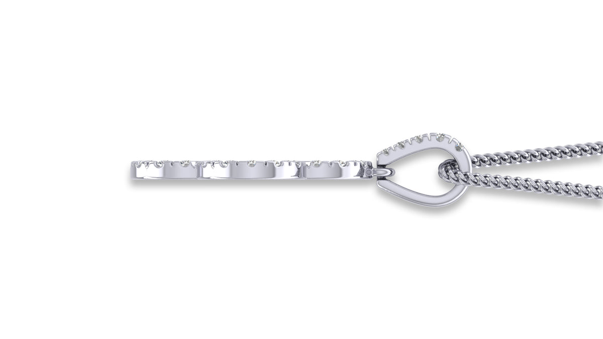 925 Silver Clover Diamond Pendant